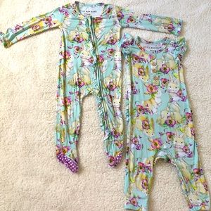 Little Bum Bums Bunny outfit (perfect for Easter)Footies and Romper 18-24 months